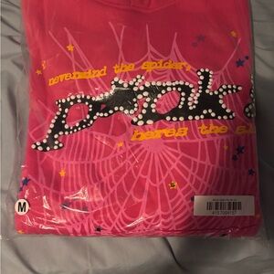 Young Thug Pink V1 Sp5der Hoodie Mens Size Medium